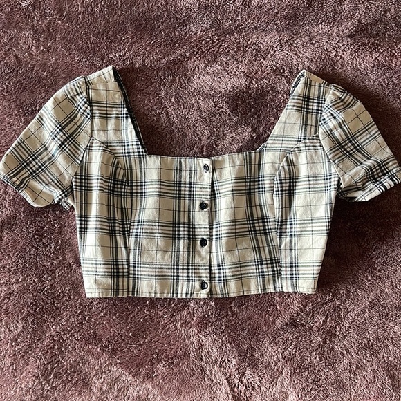 Urban Renewal Tops - Urban renewal remnants femme plaid crop top